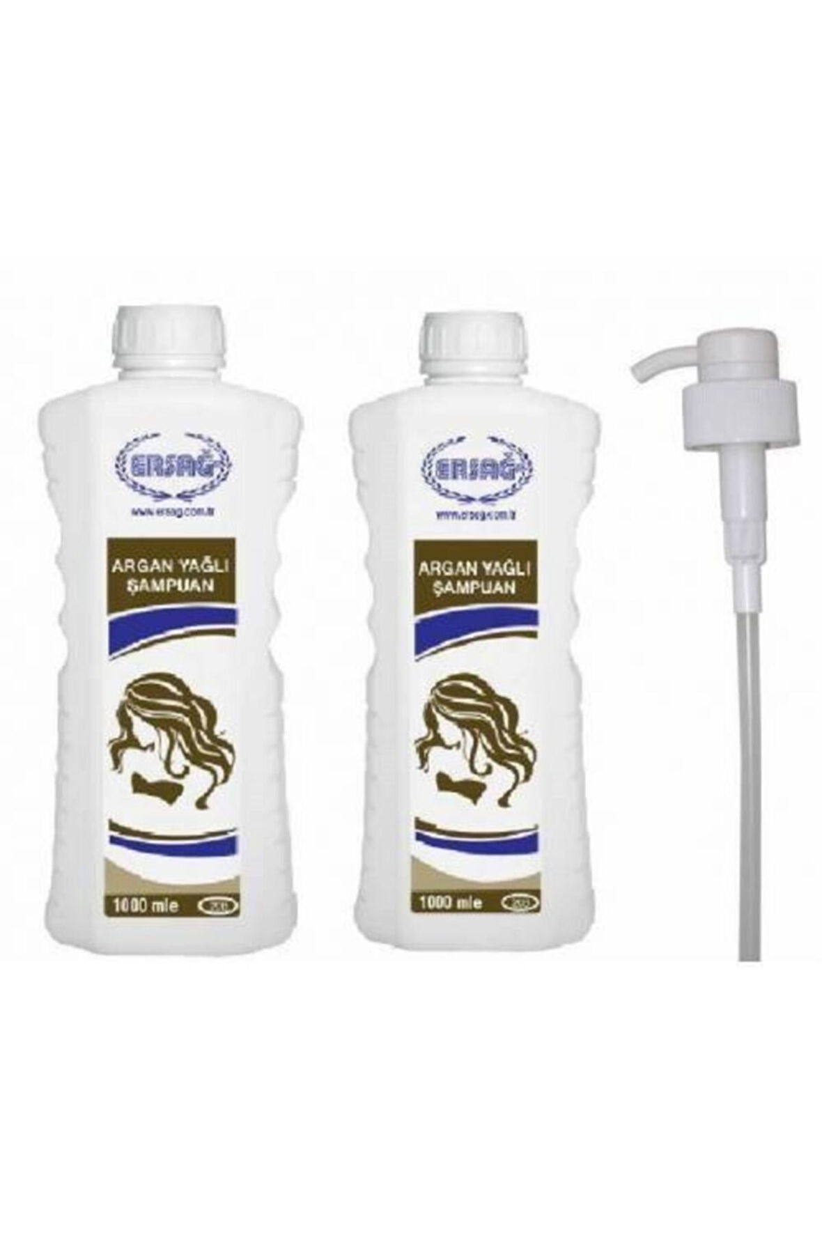 Ersağ Argan Yağlı Şampuan 1000 ml 2 Adet