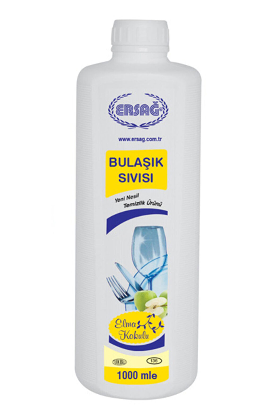 Ersağ Bulaşık Sıvısı Elma Kokulu 1000 ml