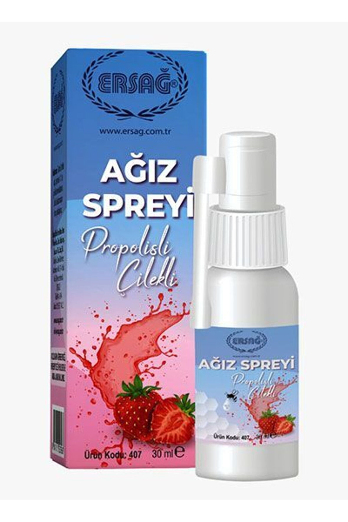 Ersağ Propolis Ve Çilekli Ağız Spreyi 30 Ml