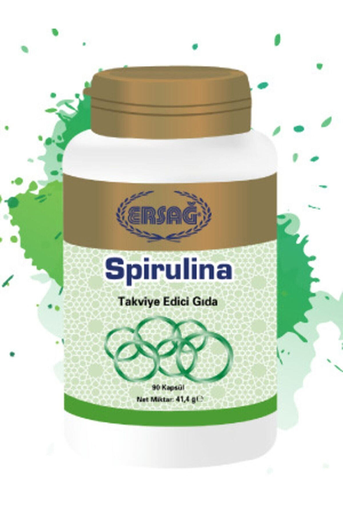 Ersağ Spirulina Ekstraktı Gıda Takviyesi 90 Kapsül