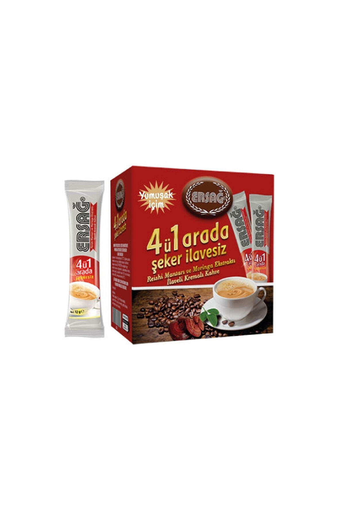 Ersağ 4 Ü 1 Arada Kahve Yumuşak Içim (tek Içimlik)