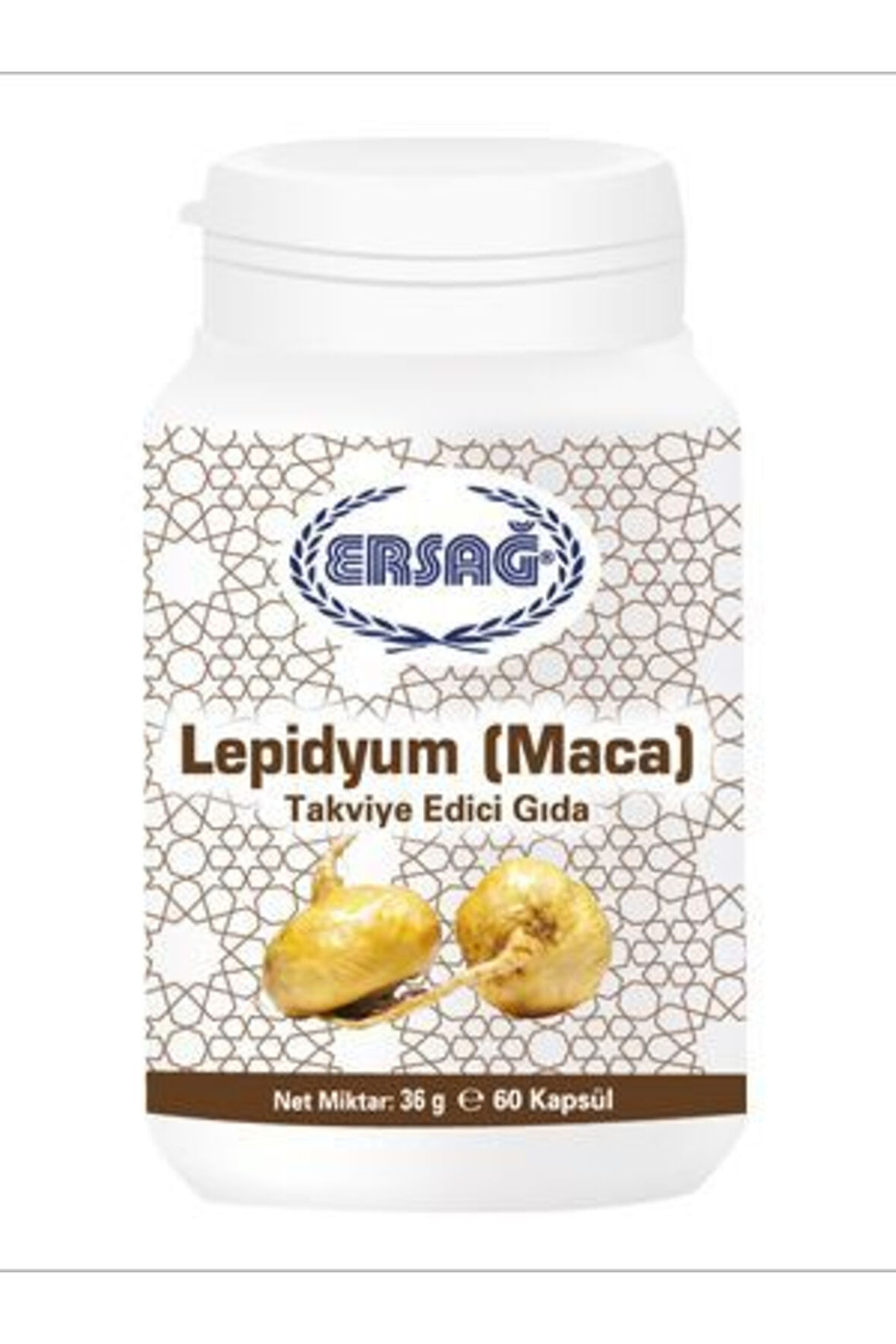 Ersağ Lepidyum (maca) Takviye Edici Gıda 60 Kapsül