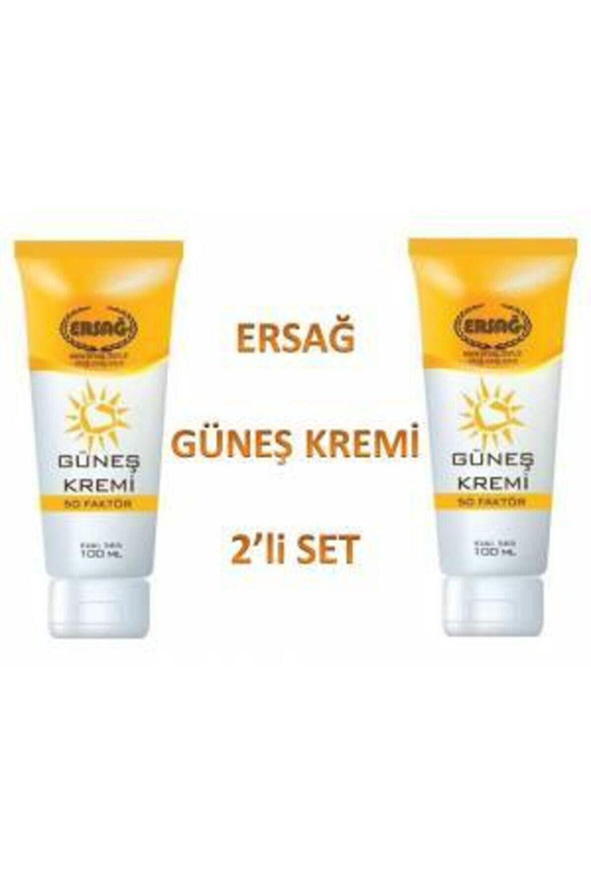 Ersağ 50 Faktör Güneş Kremi 100 ml 2 Adet