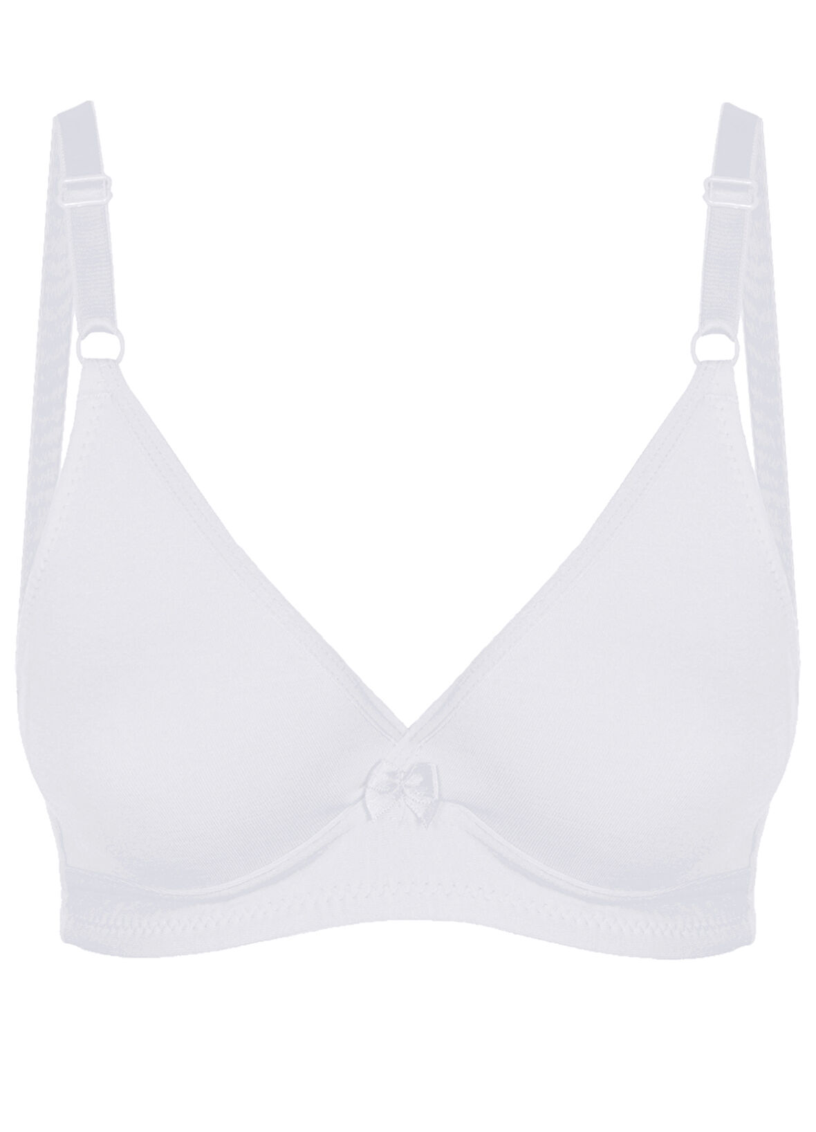 Alışveriş Meydanı Kadın Beyaz Basic Üçgen Penye Sütyen