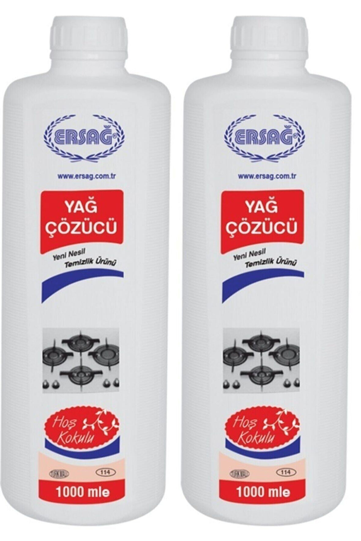 Ersağ Yağ Çözücü 1000 ml 2 Adet Bitkisel Ürün