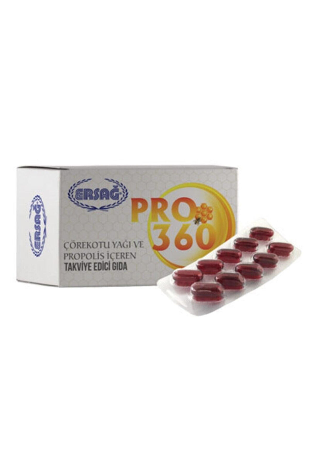 Ersağ Pro 360 Propolis+çörekotu Yağı Gıda Takviyesi