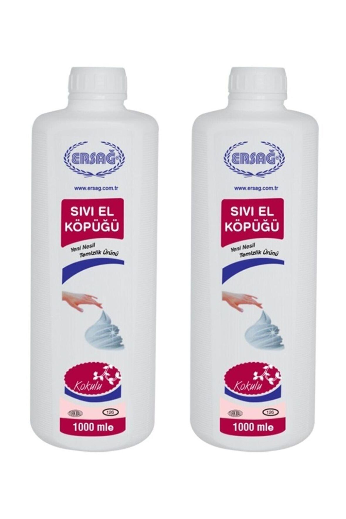 Ersağ Aparatsız Sıvı El Köpüğü  2x1000 ml 2 Adet