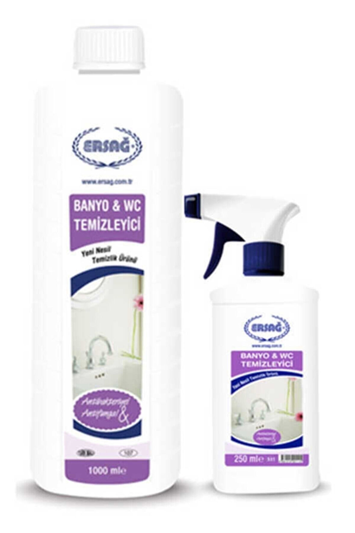 Ersağ Antibakteriyel Banyo & Wc Temizleyici 1000 ml. + Boş Aparat