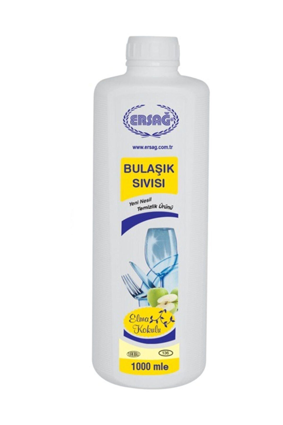 Ersağ Bulaşık Sıvısı 1000ml Elma Kokulu