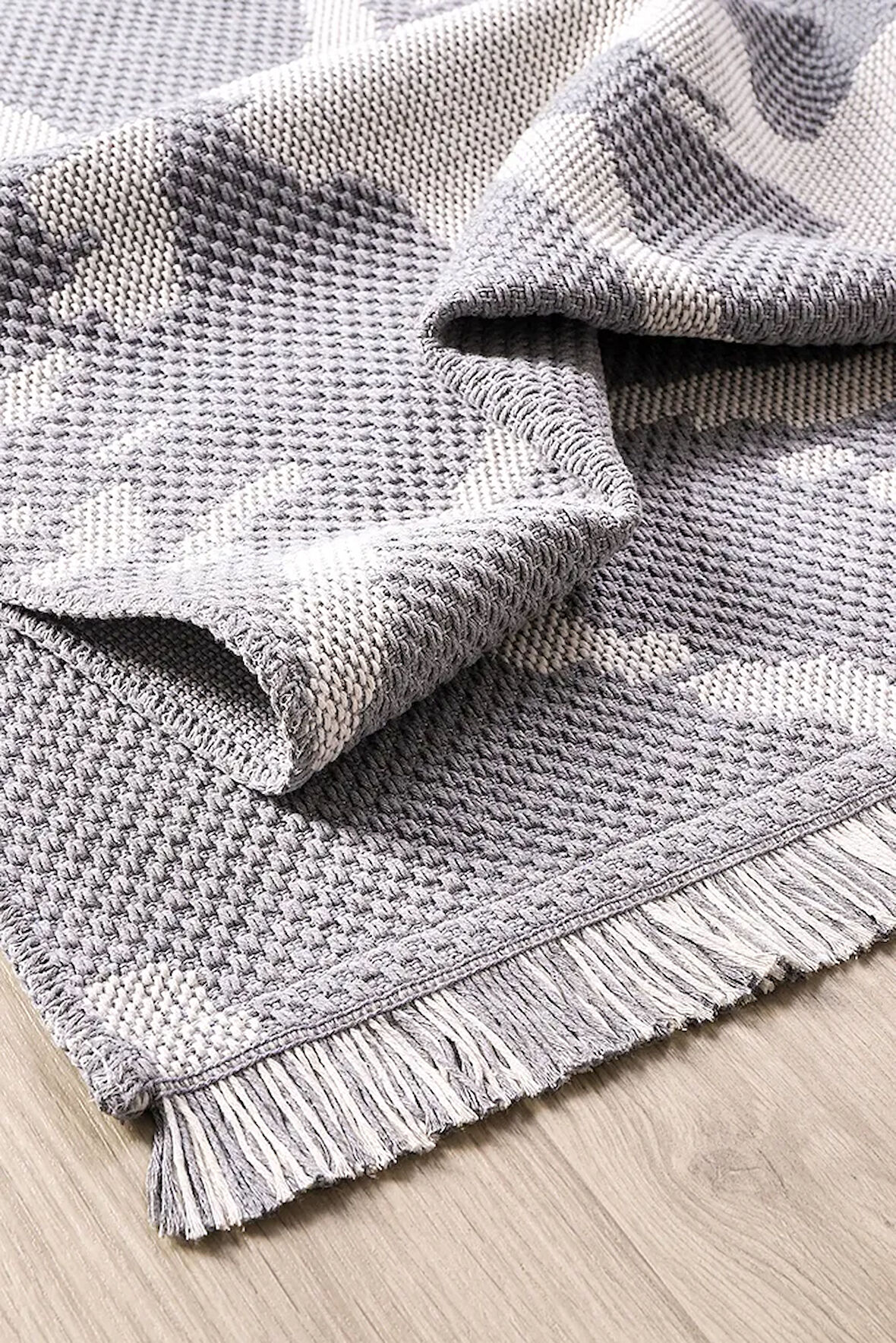 Kaymaz Tabanlı Modern Dokuma Kilim Sisal Halı Çamaşır Makinasında Yıkanabilir Halı