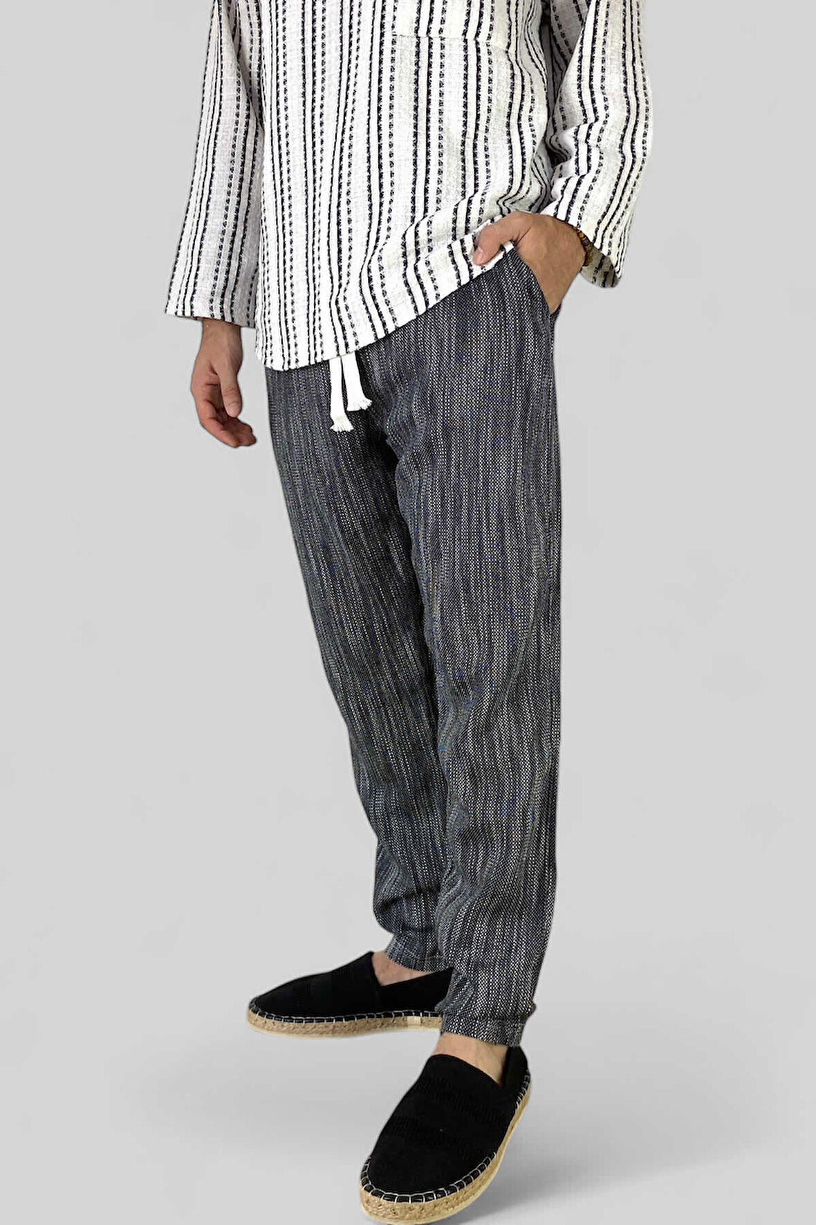 Bağcıklı Batik Jogger %100 Pamuklu Pantolon