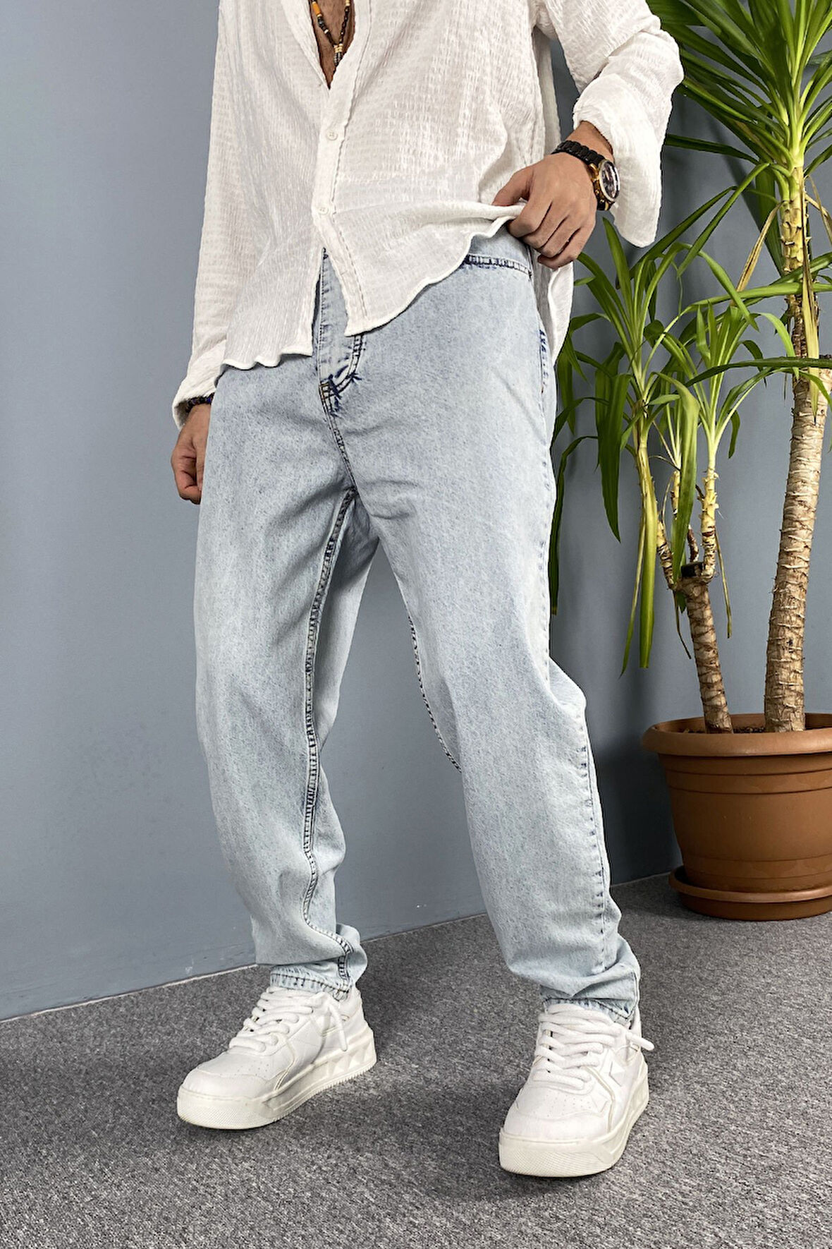 Mavi Boyfriend Baggy Fit Jean Kot Pantolon