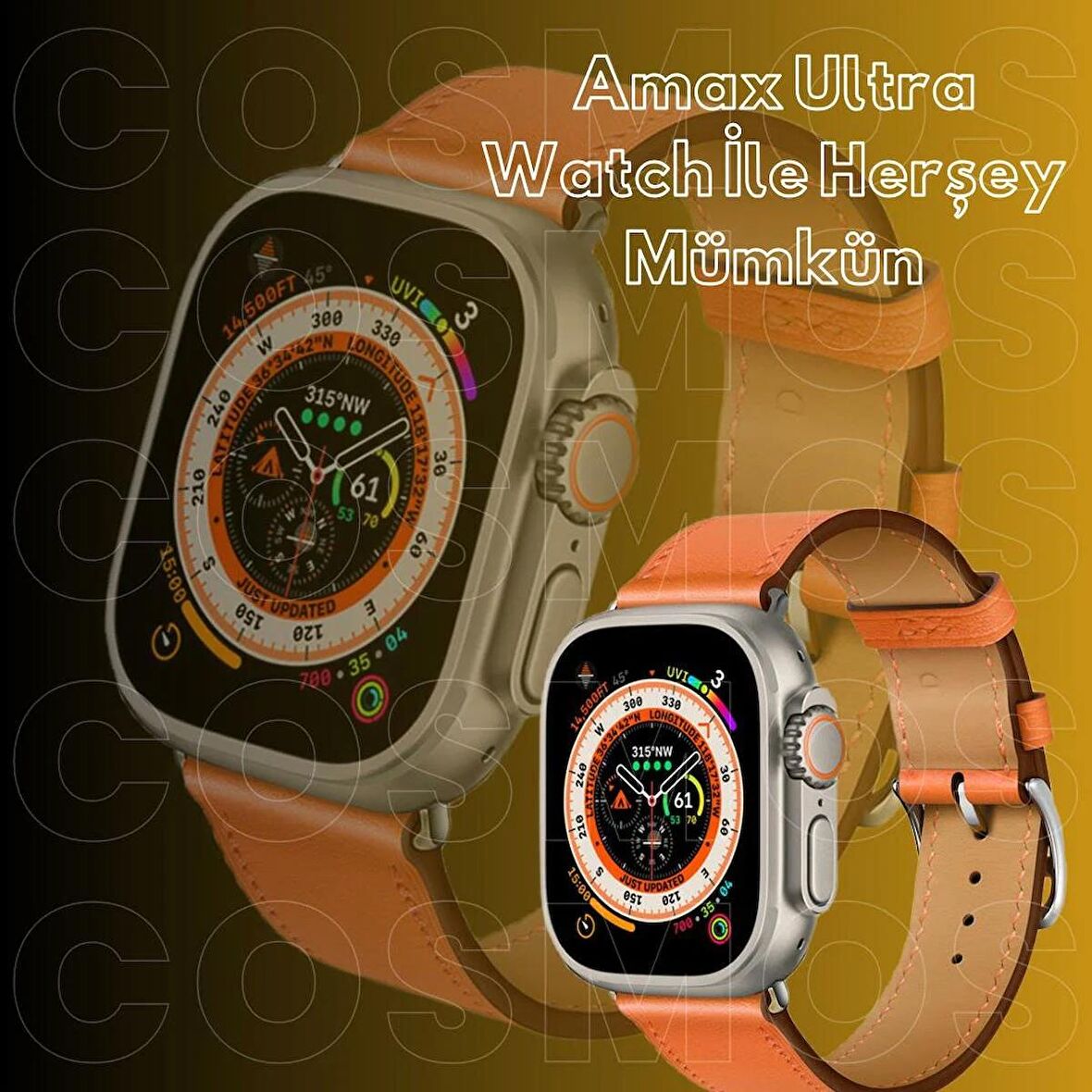 QASUL AMAX ULTRA MAX ALİMİNYUM 49MM AKILLI KOL SAATİ