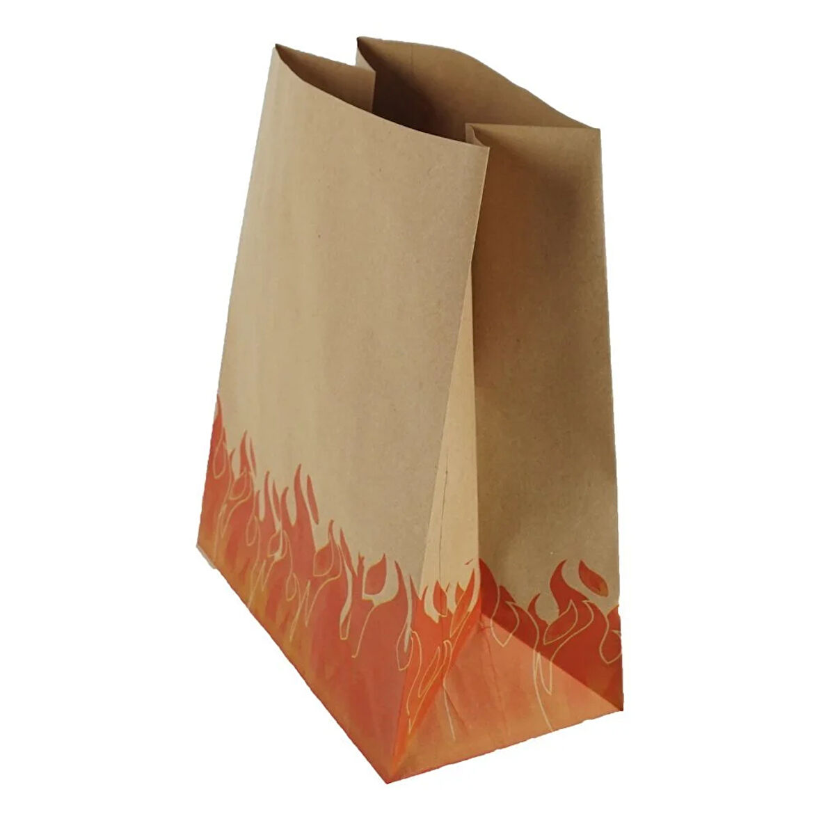 Kese Kraft 25x30x14 Cm Kare Dipli Alev Desenli 50ADET