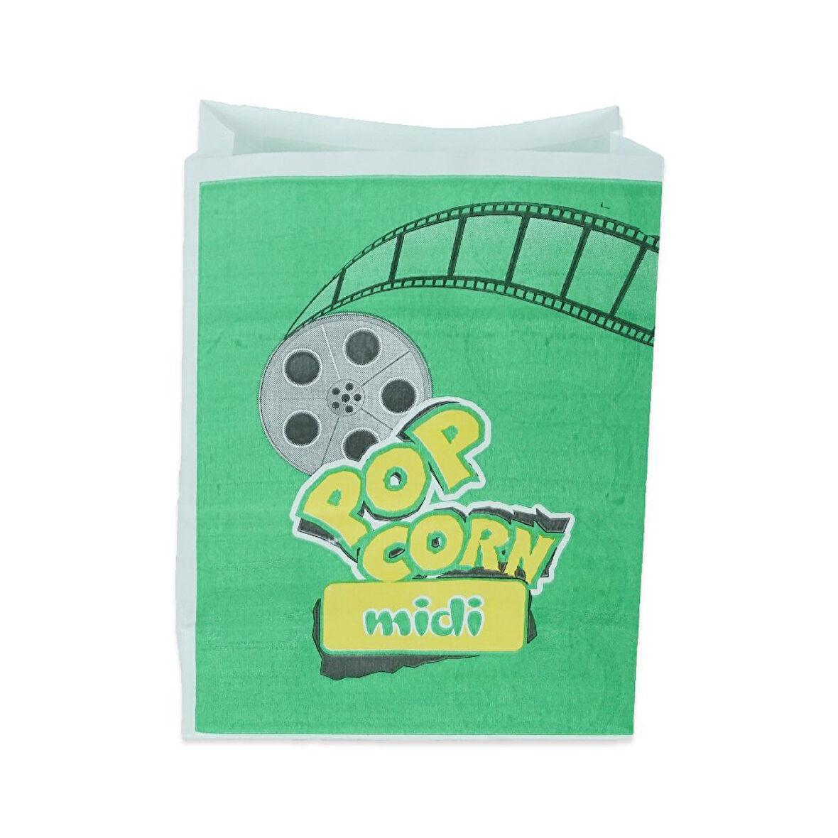 Kese Popcorn Midi 15x20x8 Cm Beyaz Kraft 500 ADET