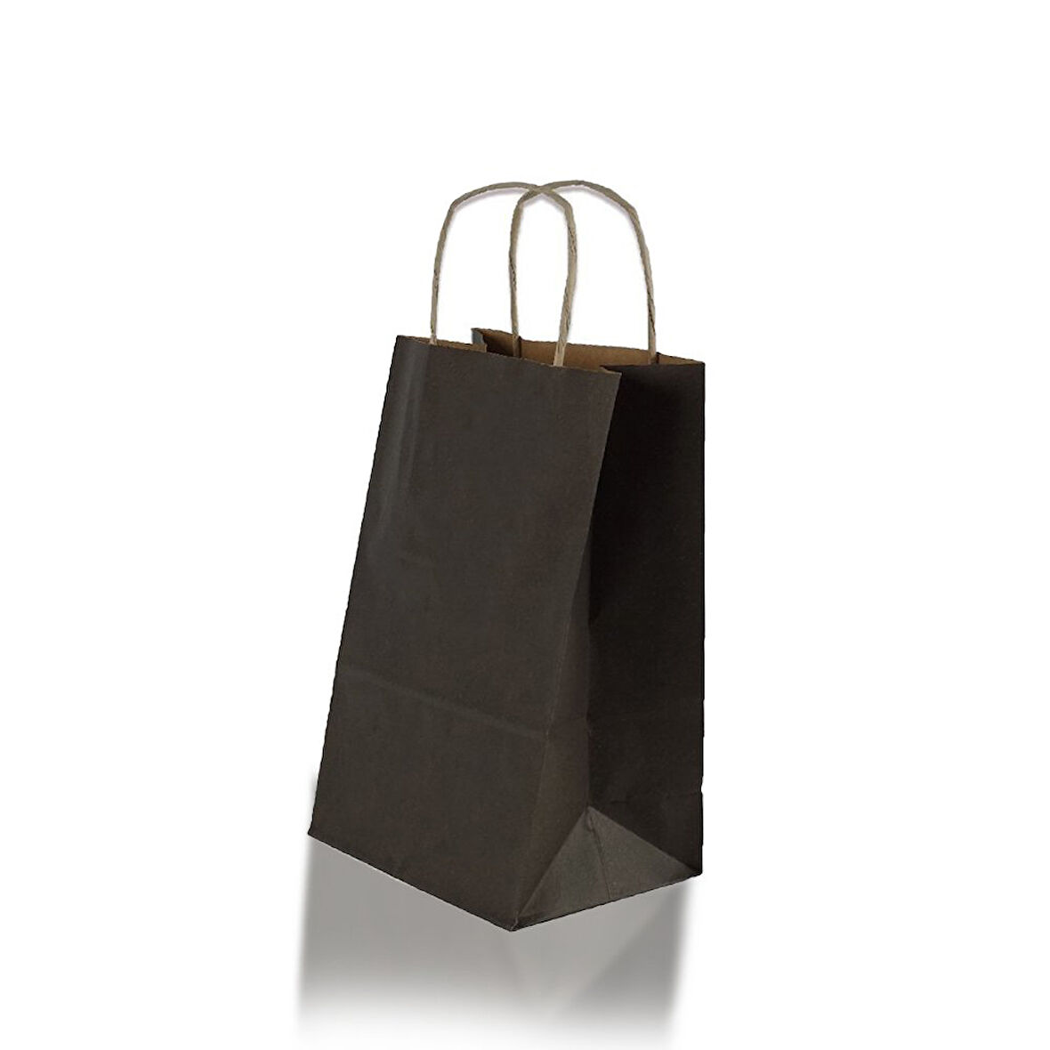 Çanta Beyaz Kraft 25x31x12 Cm Burgu Sap Kahverengi 50 ADET