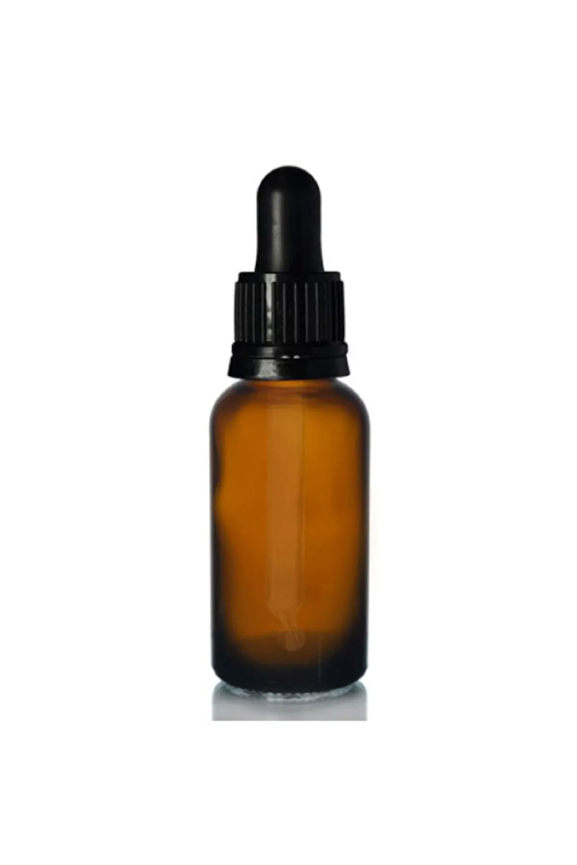 Amber dropper siyah damlalık kapaklı cam şişe 30 ml 5 adet
