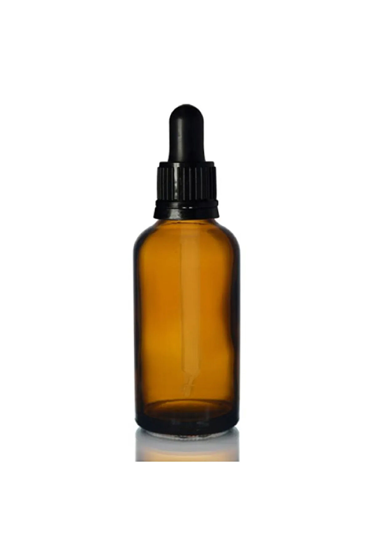 Amber dropper siyah damlalık kapaklı cam şişe 50 ml 5 adet