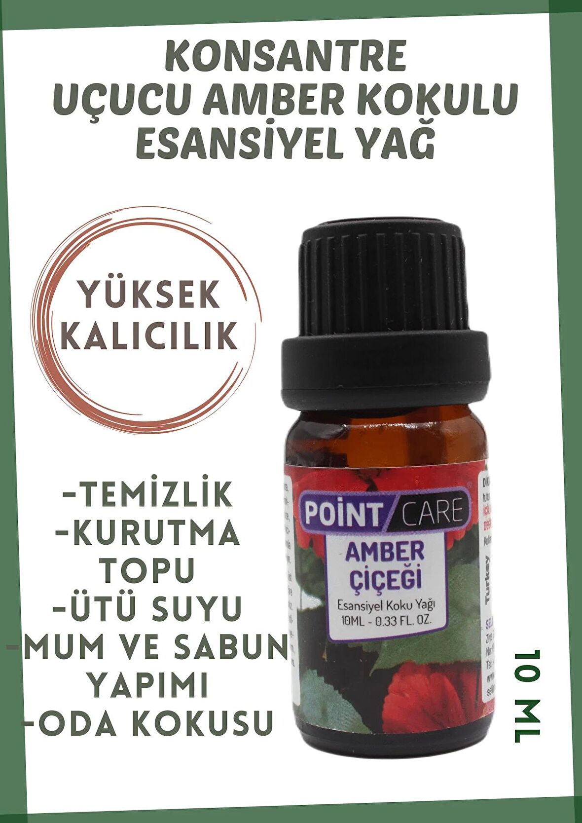 Amber Çiçeği Aromatik Mum Esansı Buhurdanlık Kokusu Kokulu Mum Yapım Malzemeleri