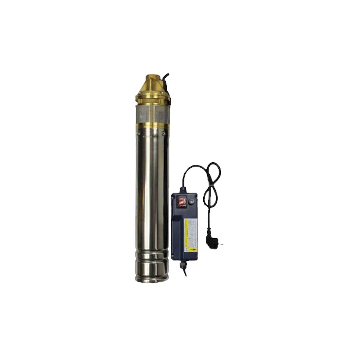 4SKM100 1 HP 4" 20 mt Kablolu - Panolu Bronz Sürtme Fanlı Dalgıç Pompa - Bakır Sargı