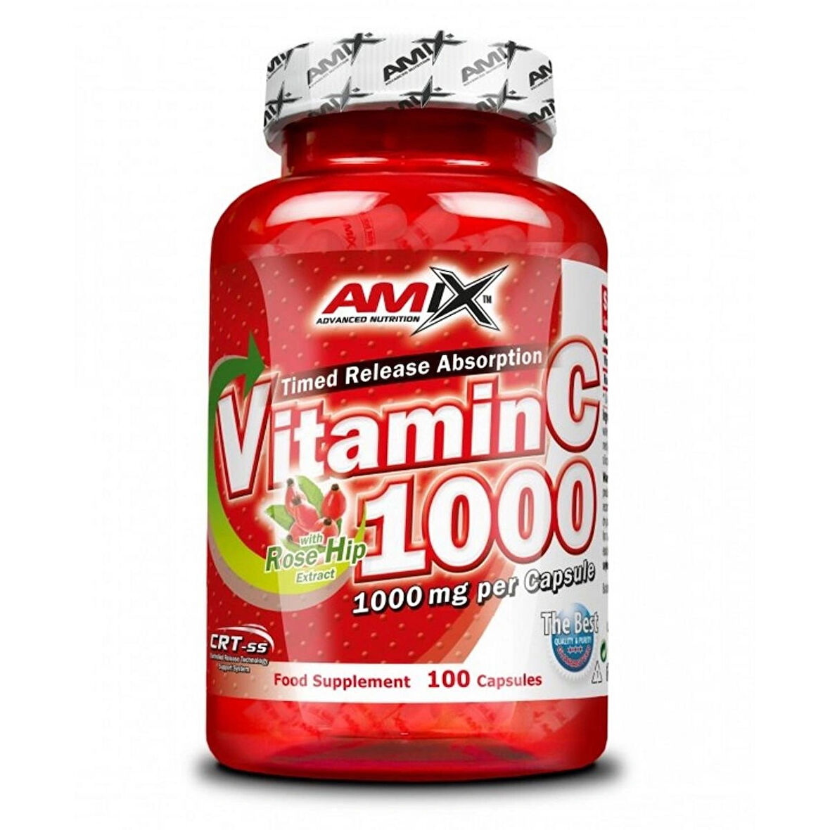 AMIX C Vitamin / C with Rose Hips/ 1000mg. / 100 Caps.