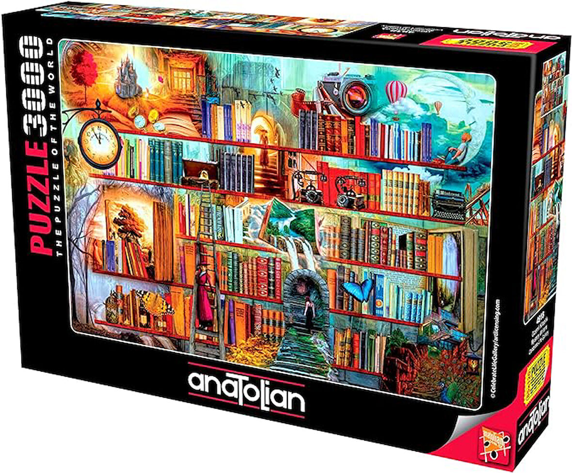 Anatolian Puzzle - Gizemli Kitaplık / 3000 Parça, #4918