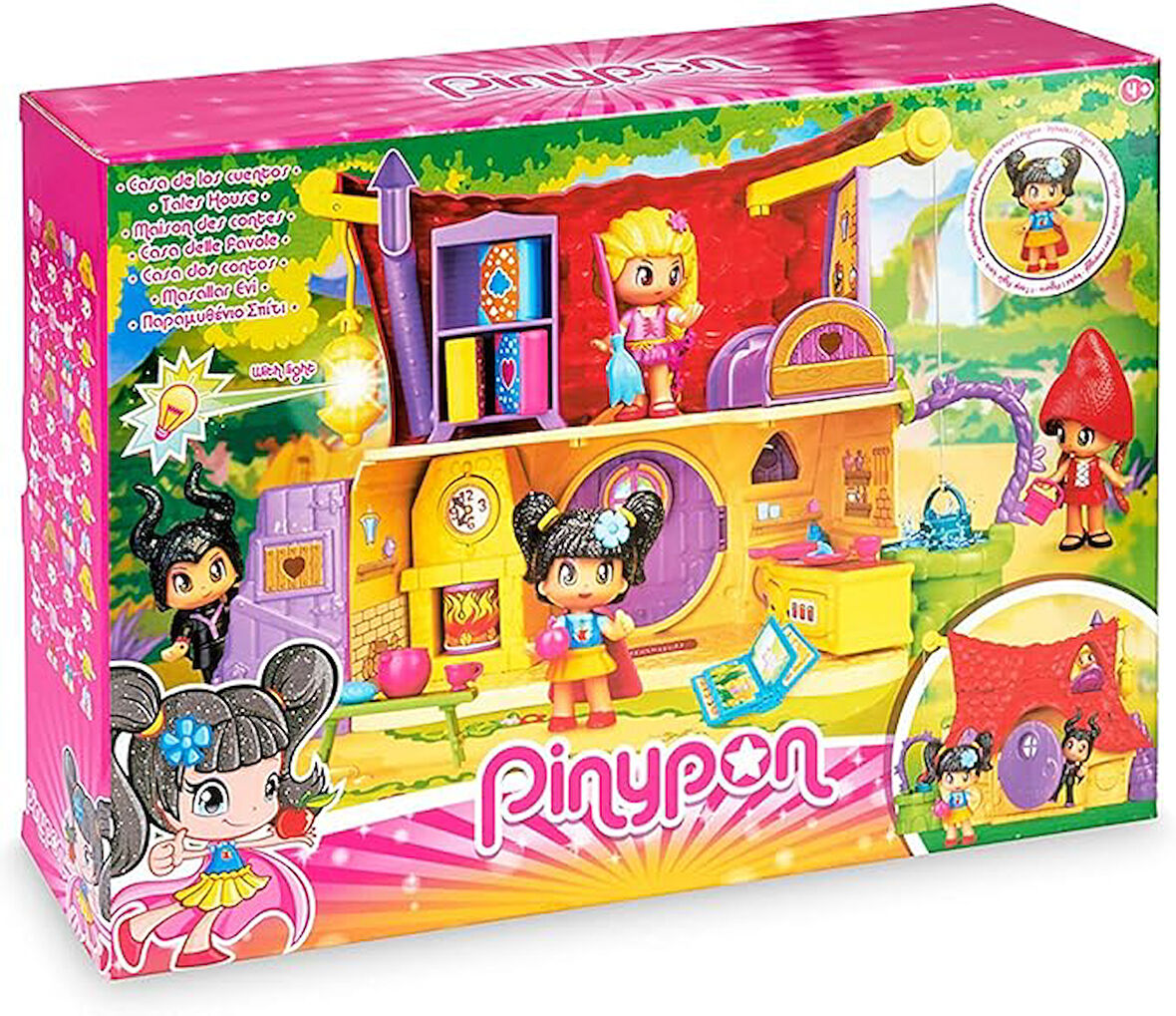 Pinypon. 4 ila 8 yaş arası erkek ve kız çocukları için Masal Evi (Famosa 700016253)