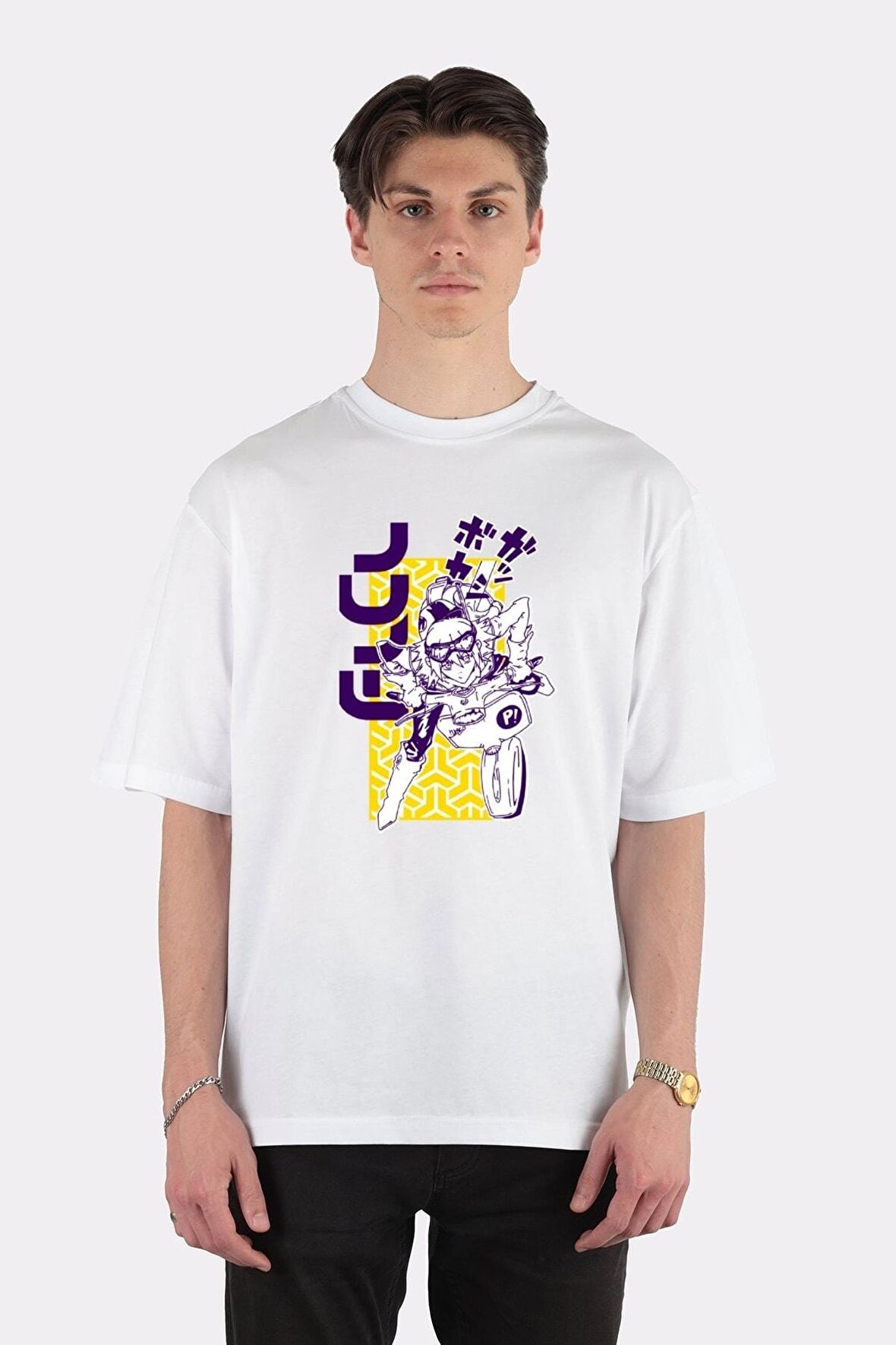 Unisex Beyaz Oversize T-shirt Flcl