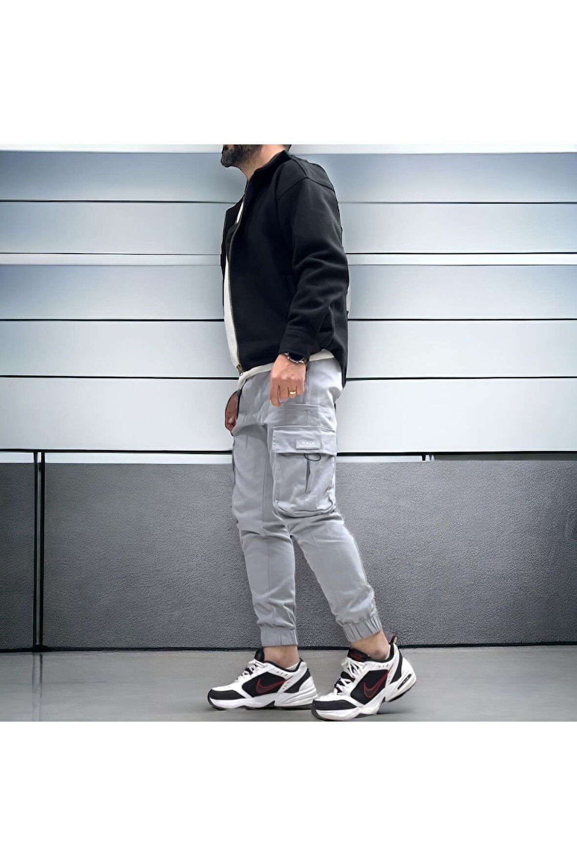 Kargo Cepli Denim Jogger