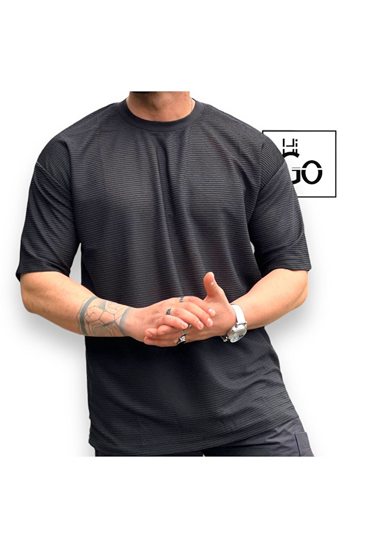 Köpük Kumaş Oversize T-Shirt