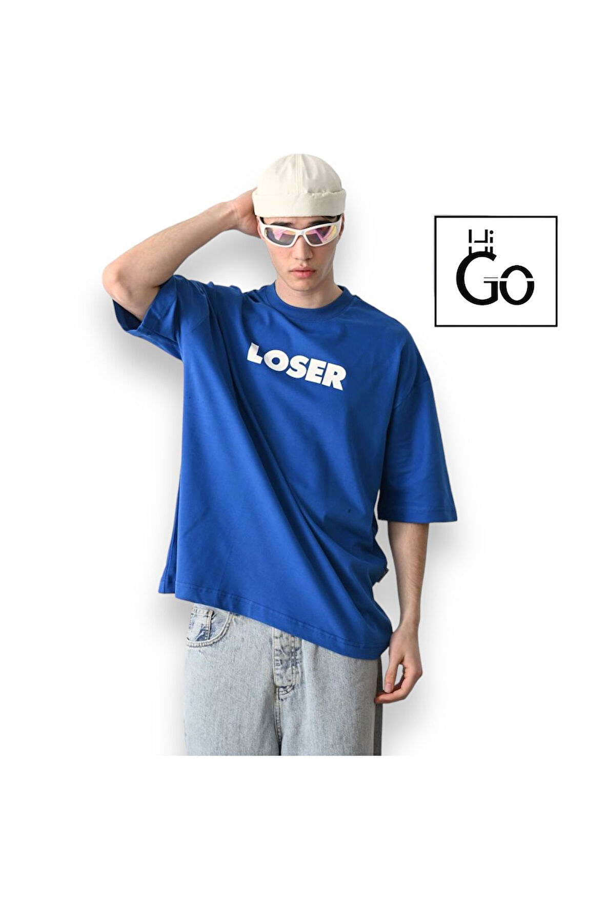 Loser Baskılı Erkek Oversize T-Shirt