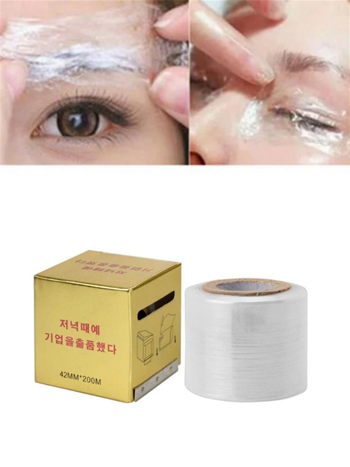 Microblading Kalıcı Makyaj İçin Strec Film 42 Mm / 200 Metrex2 'Li Set (400 Metre)