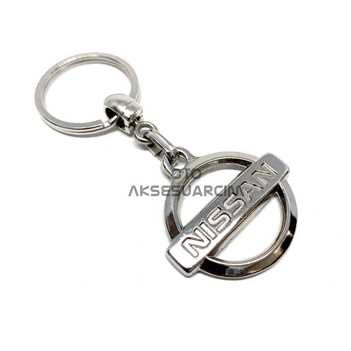 Nissan Metal Luxury Oto Anahtarlık Krom