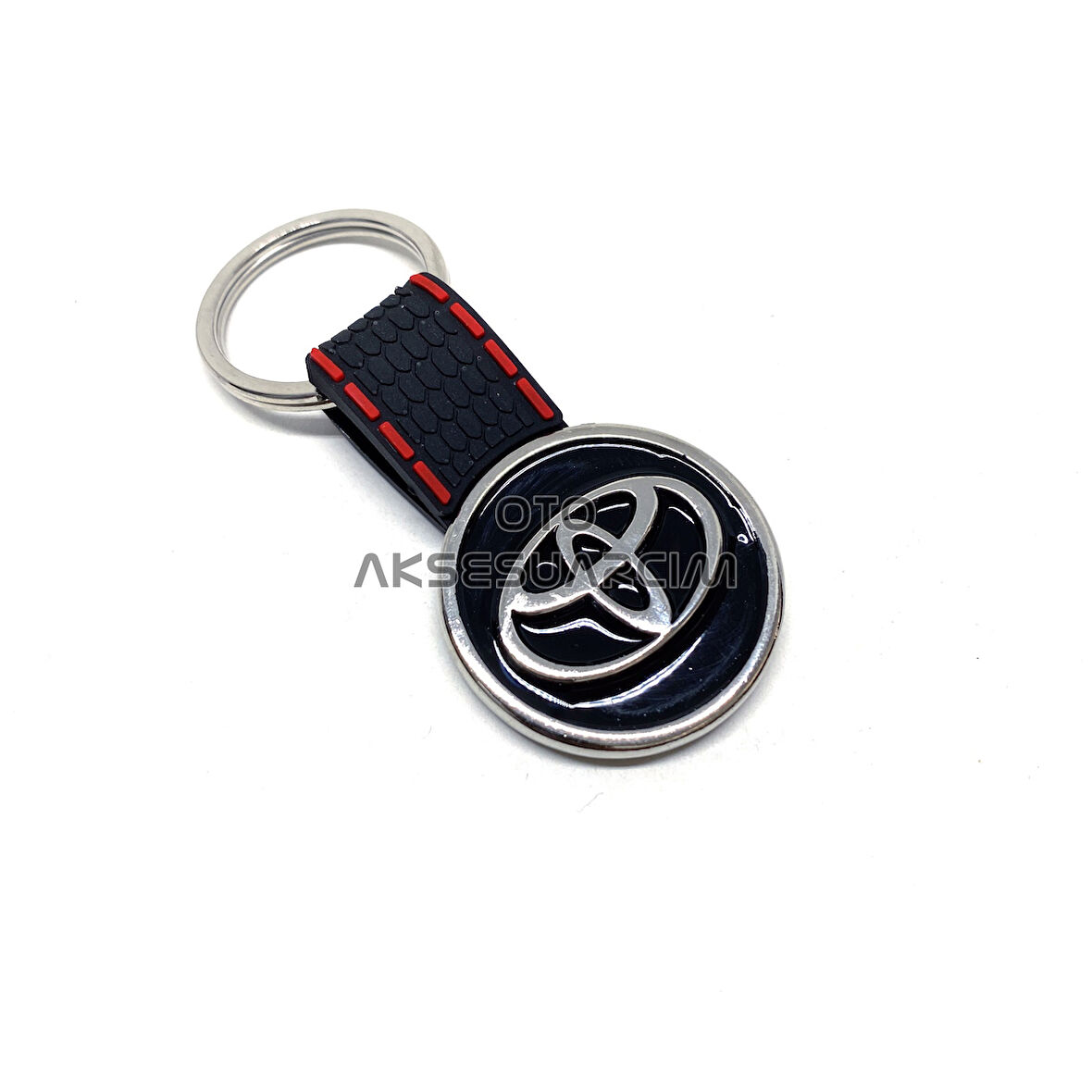 Toyota Silikon Luxury Metal Oto Anahtarlık Siyah