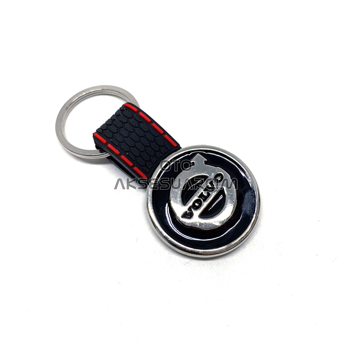 Volvo Silikon Luxury Metal Oto Anahtarlık Siyah