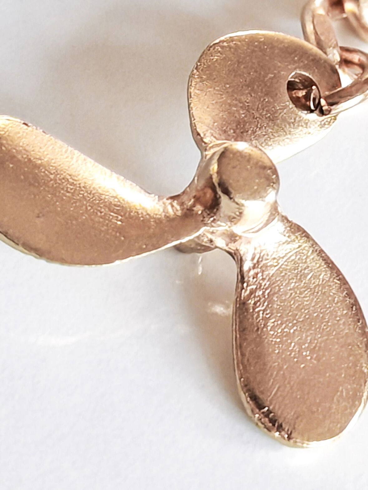 Metal Tekne Pervanesi Sarı Anahtarlık