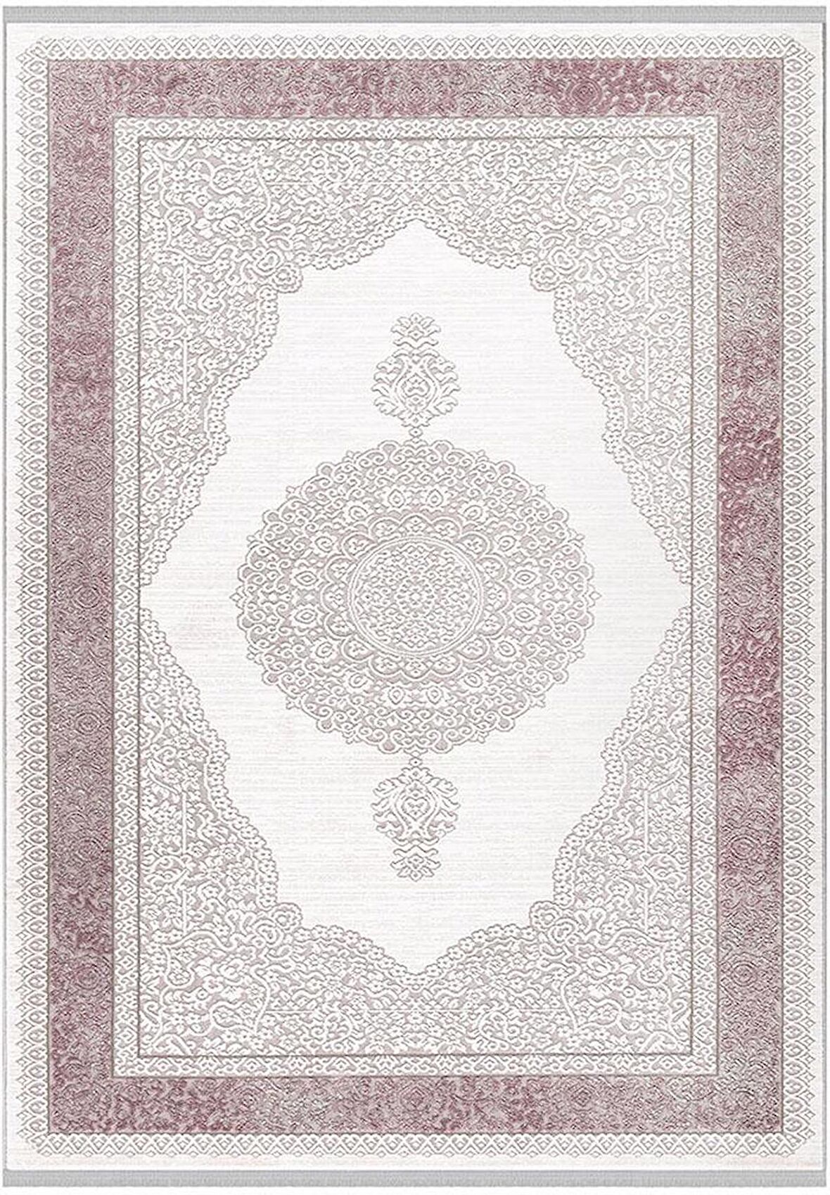 İpek Mekik Halı Anisa Gül Kurusu Ekru Klasik Halı