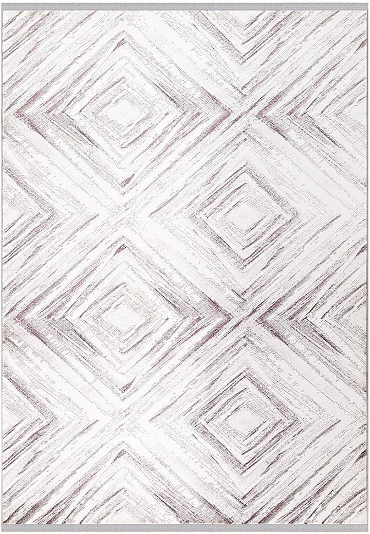 İpek Mekik Halı Anisa Vizon Gri Modern Halı