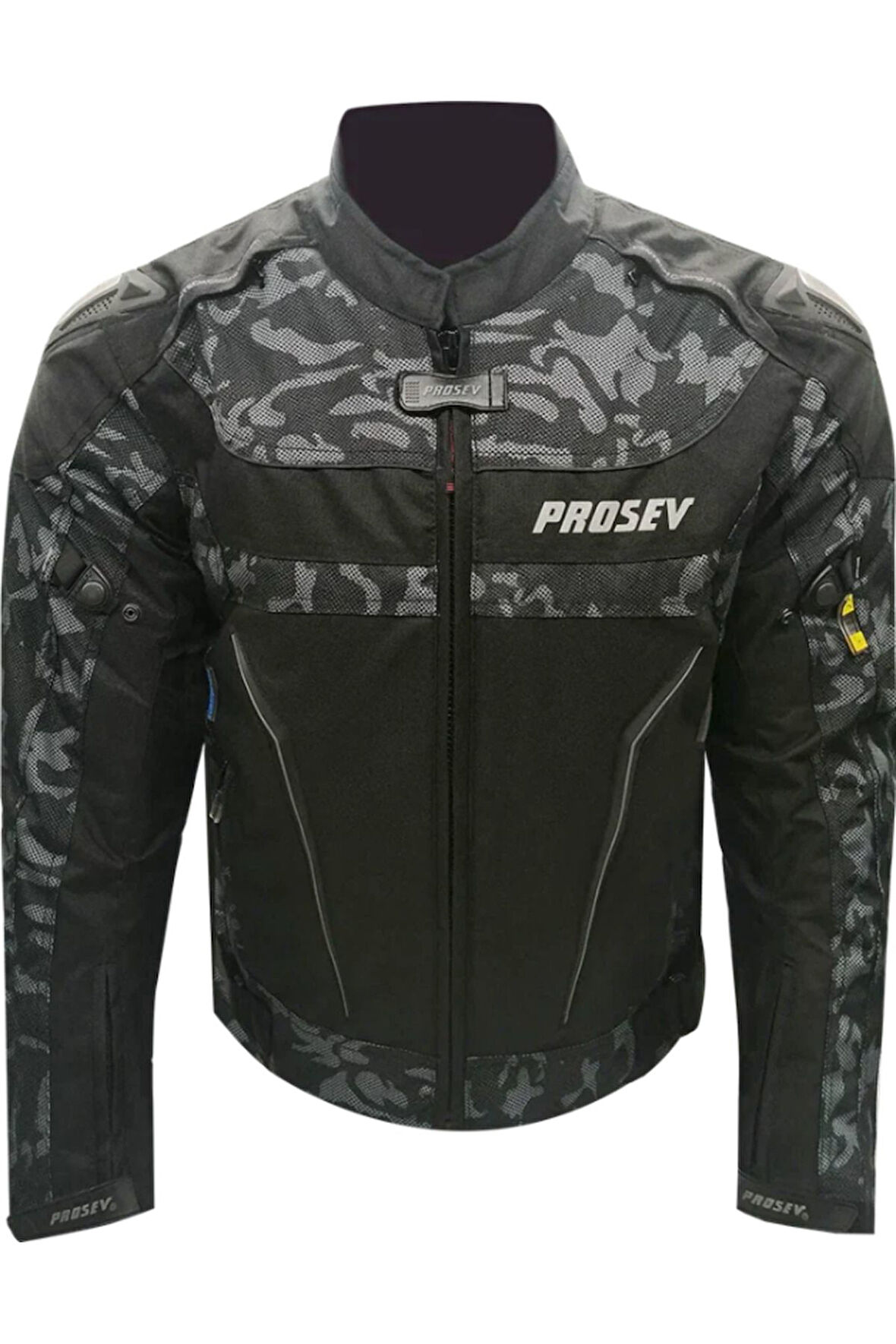 Motosiklet Montu Ce Onaylı Reflektörlü 4 Mevsim Maxdura Kumaş Hörgüçlü Model Motor Mont Camo