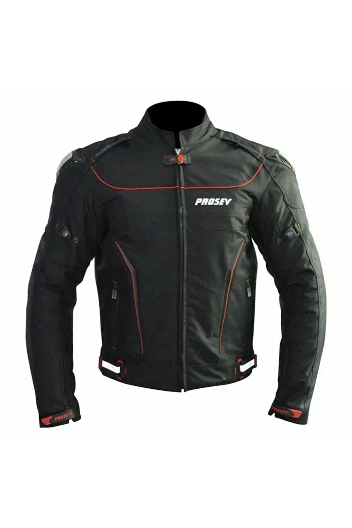 Motosiklet Montu Reflektörlü 4 Mevsim Maxdura Kumaş Hörgüçlü Model Motor Mont Siyah