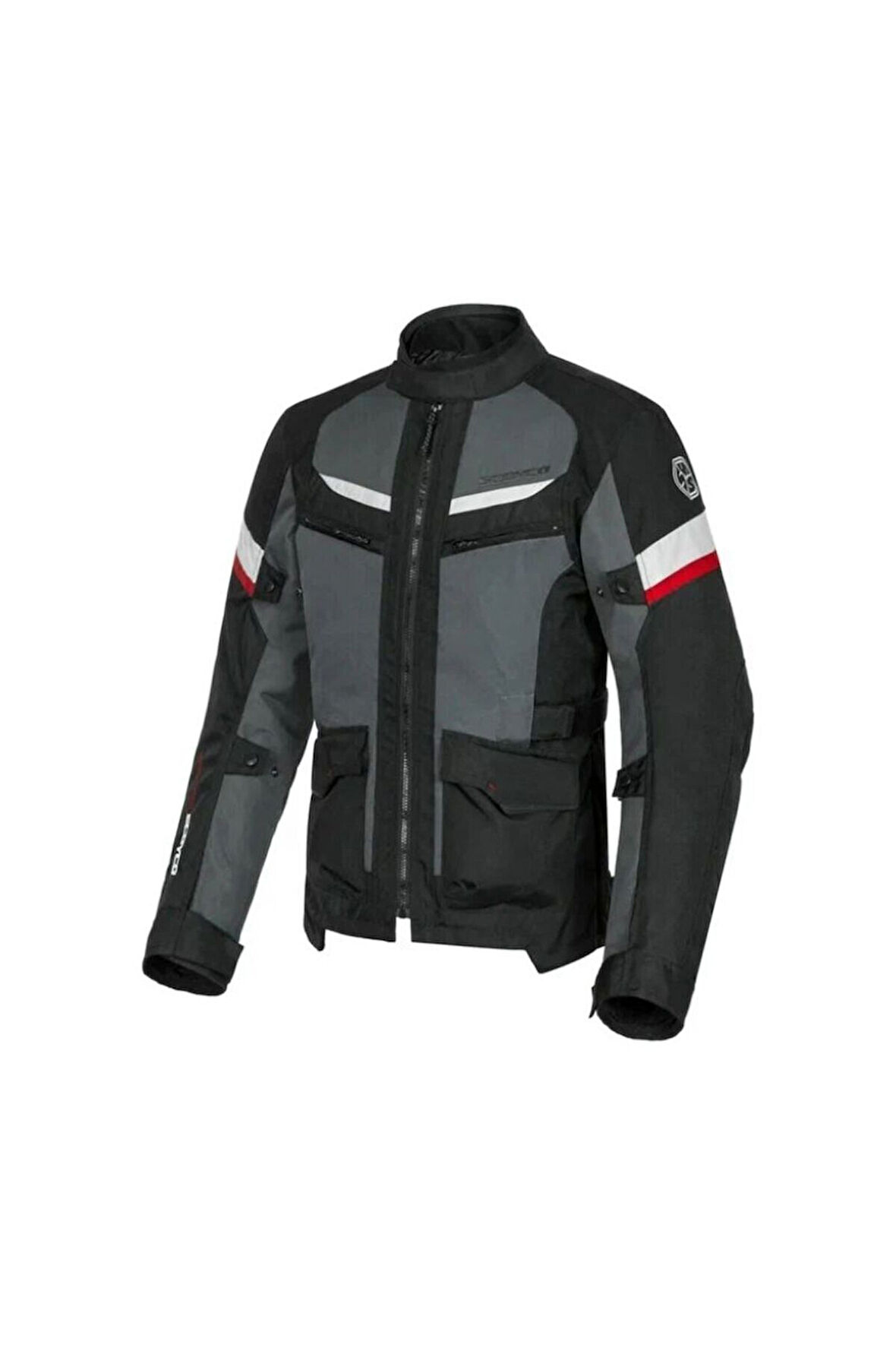 Motosiklet Montu 4 Mevsim Long Dayanıklı Oxford Kumaş Yumuşak Astarlı Motor Mont Man Black