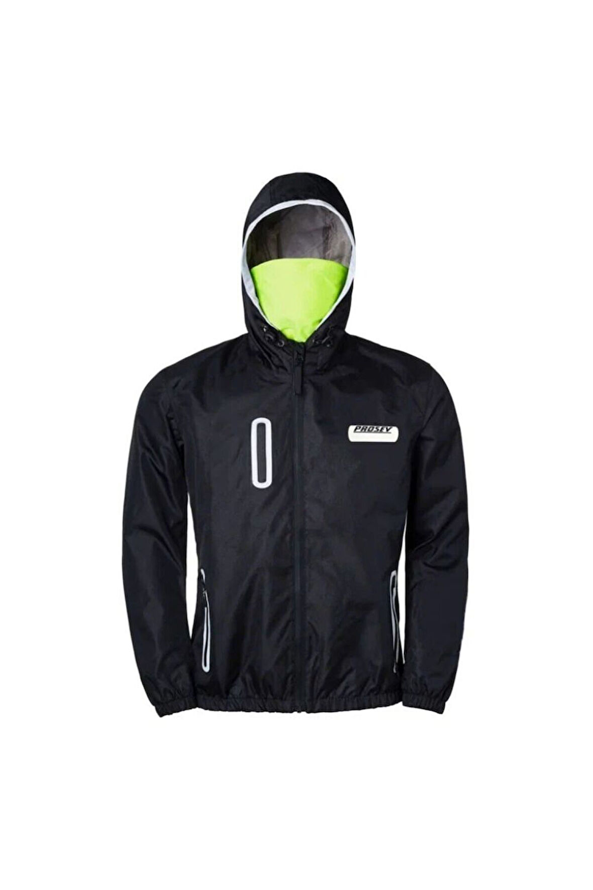 Motosiklet Korumalı Yağmurluk Yırtılmaz Poliamid Membran Kumaş Stopwater Corta Vento Yağmurluk Black