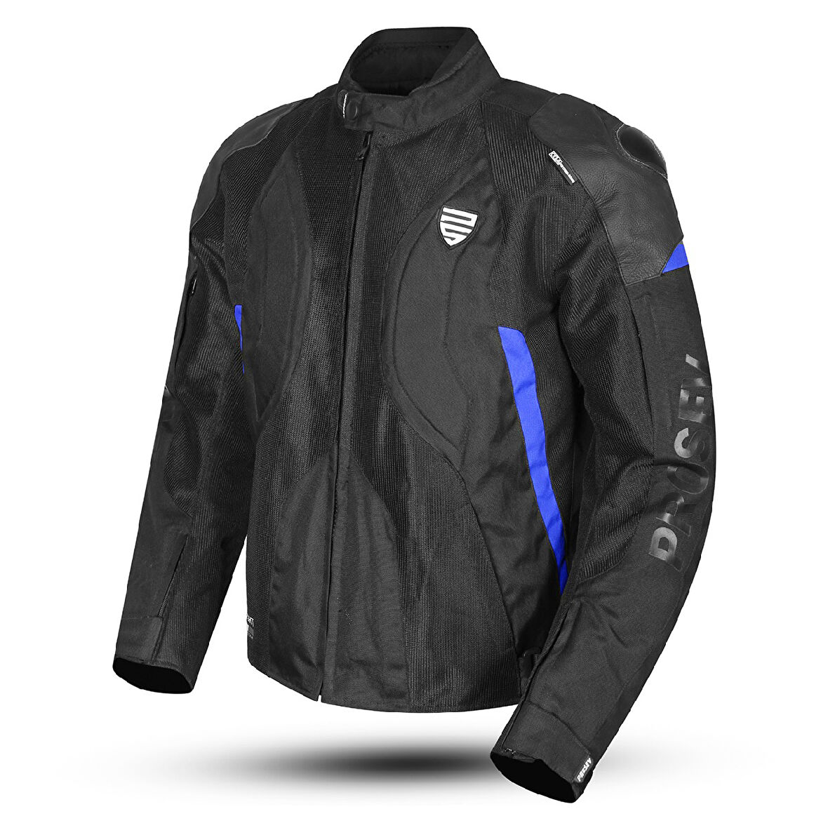 Motosiklet Montu Full Korumalı Titanyum 4 Mevsim Maxdura Hörgüçlü Model Mont Mavi