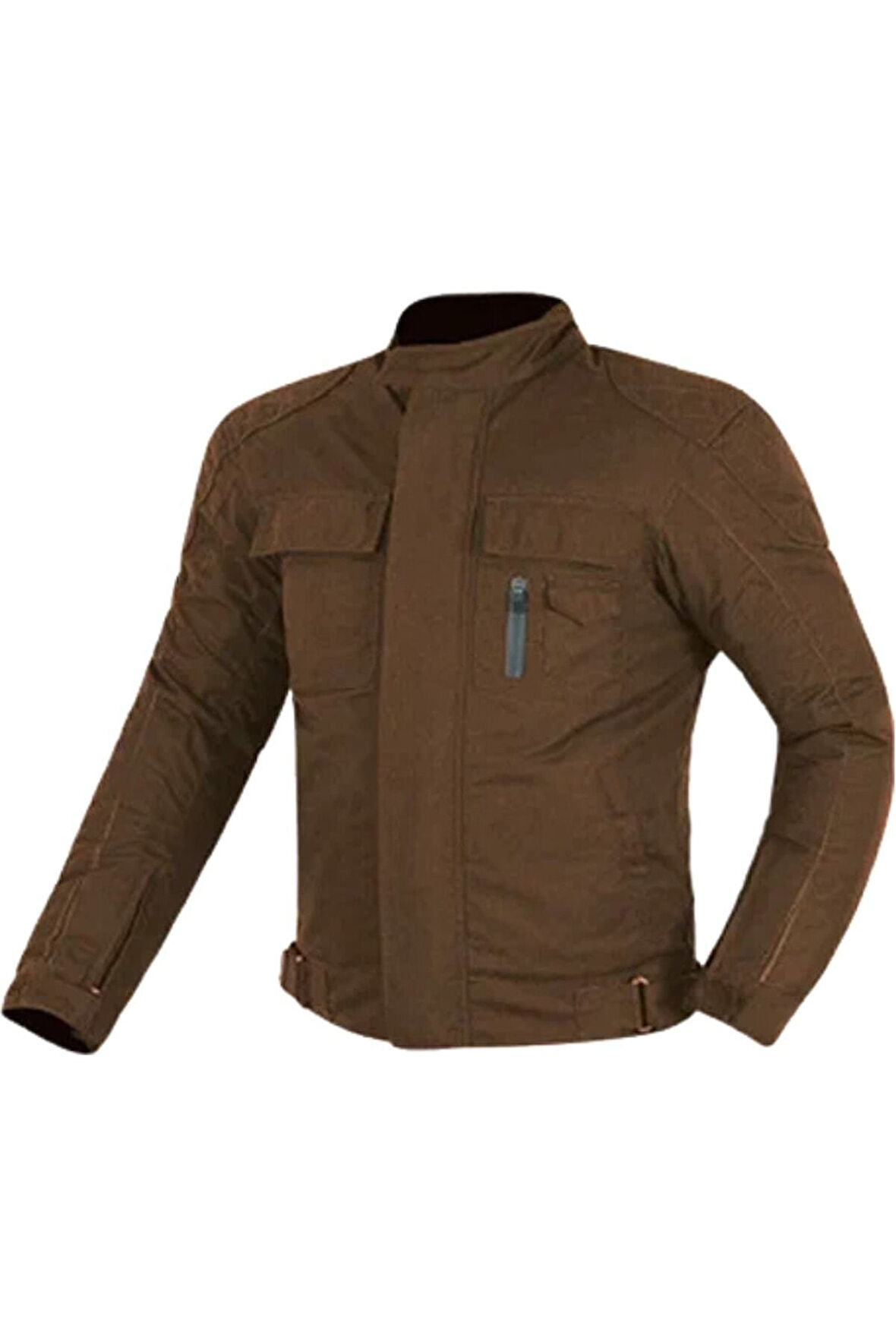 Motosiklet Montu Omuz Dirsek Sırt Ful Korumalı Dört Mevsim Pamuk Balmumu Kumaş Kahverengi