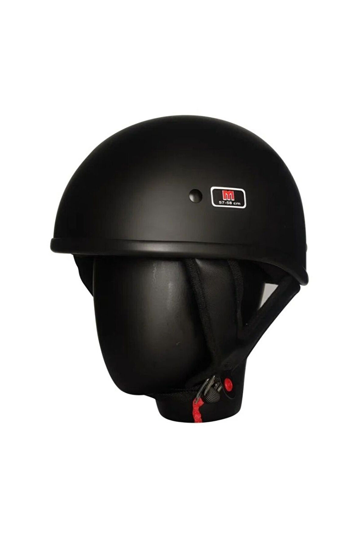 Motosiklet Kaskı Abs Materıal Yarım Chopper Model Kask Retro Model Harley Kask Mat Black