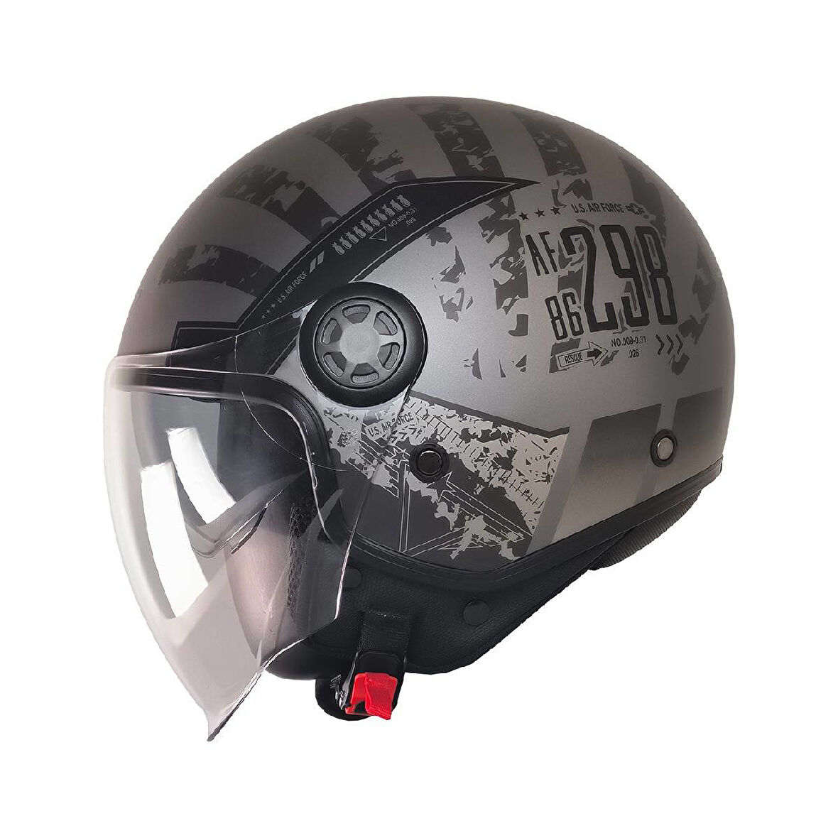 Motosiklet Yarım Kask Güneş Vizörlü ECE 22.06 Motor Kaskı Rebo