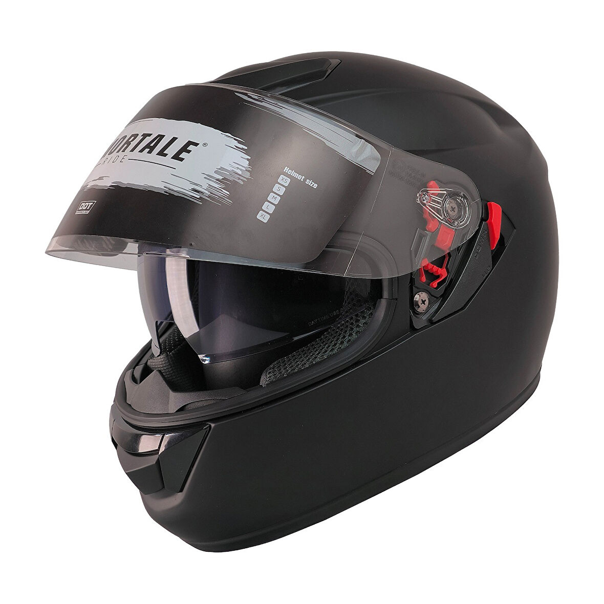 Motosiklet Kaskı CE Sertifikalı Güneş Vizörlü Full Face Mat Siyah Kask