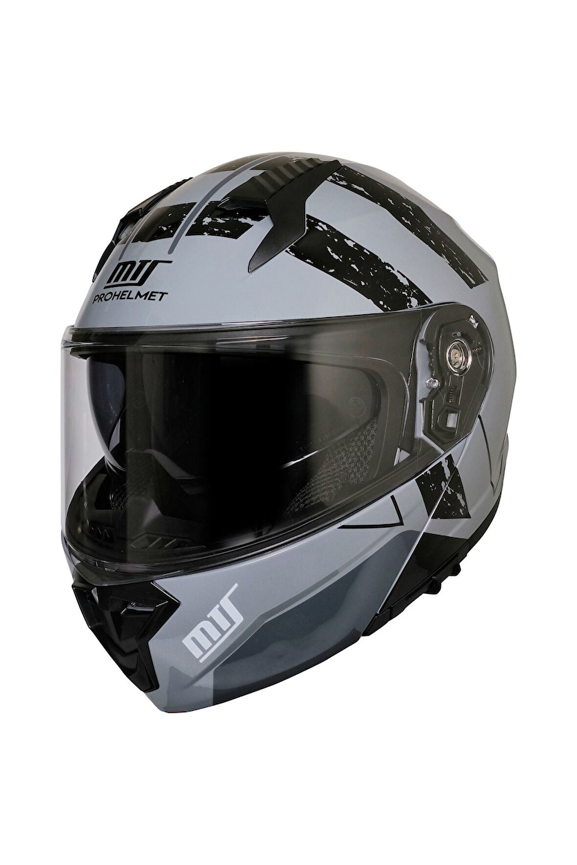 Motosiklet Çene Açılır Kask Güneş Vizörlü Ece 22.06 Sertifikalı Yeni Sezon Motor Kaskı V2 Grey