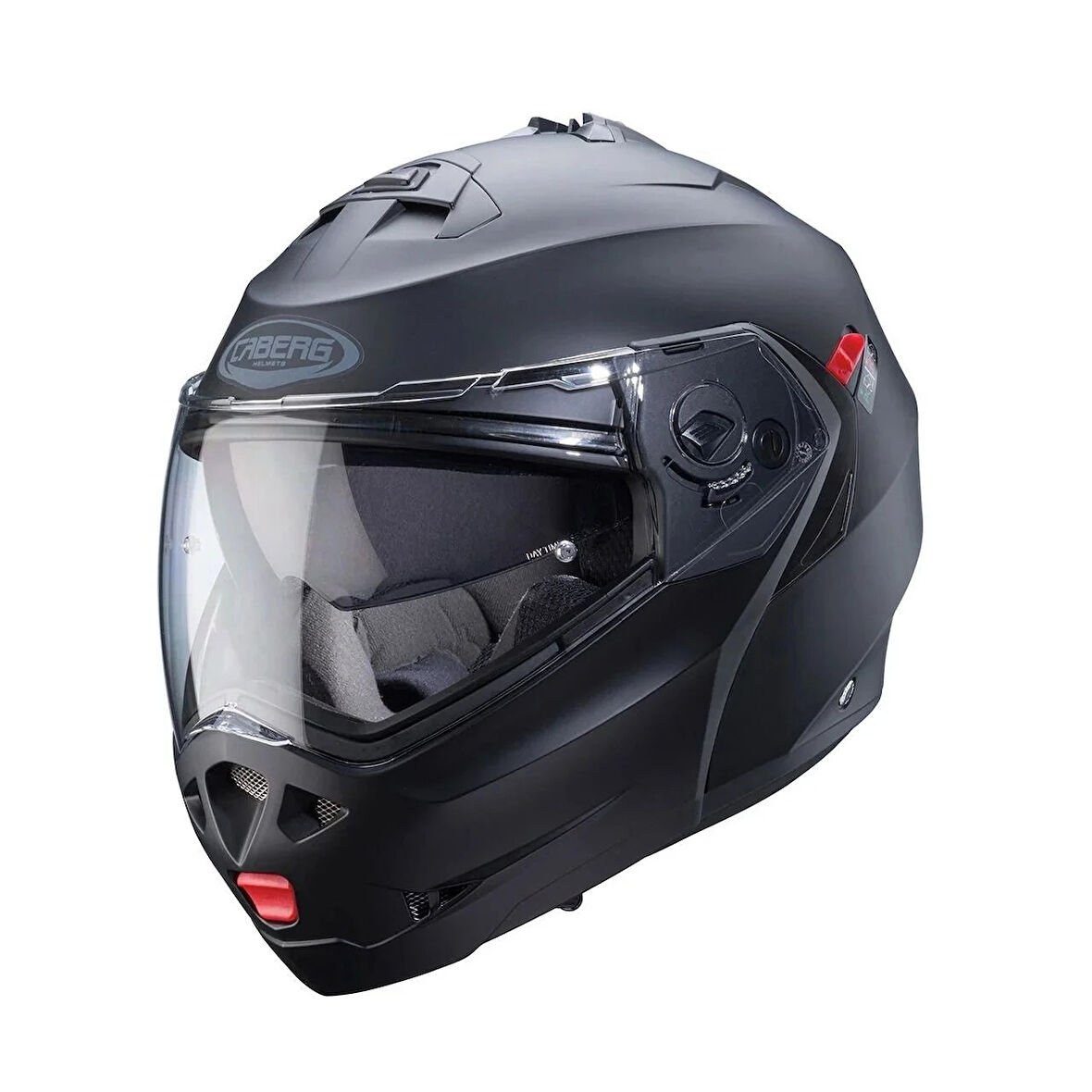 DUKE X TOUR ÇENE AÇILIR MOTOSİKLET KASK MAT SİYAH YENİ VERSİYON