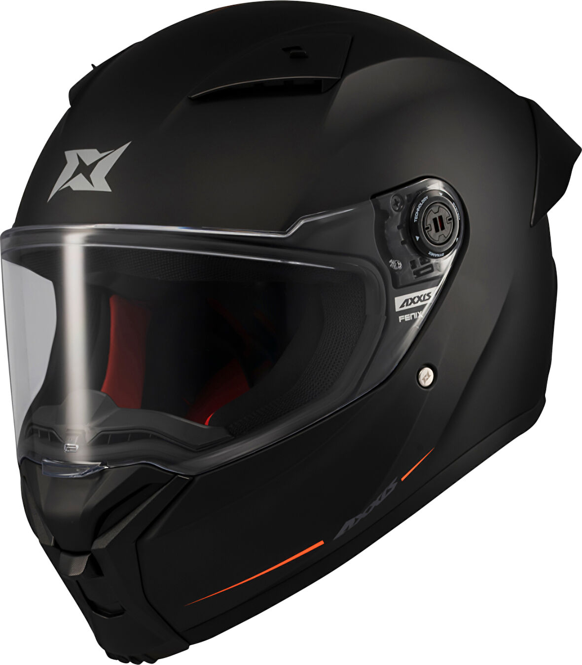 Motosiklet Kask Full Face ECE 22.06R Fenix Solid A1 Matt Black Motor Kaskı